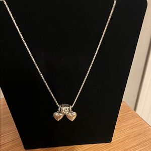 Elegant Brighton Silver Heart Pendant Necklace